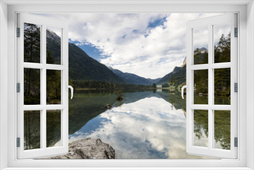 Fototapeta Naklejka Na Ścianę Okno 3D - Hintersee im Berchtesgadener Land