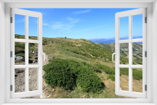 Fototapeta Naklejka Na Ścianę Okno 3D - footpath in pyrenean mountain in  Aude, Occitanie in South of France