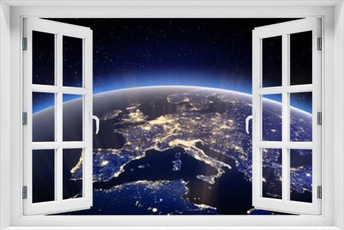 Fototapeta Naklejka Na Ścianę Okno 3D - World globe - planet Earth. 3d rendering