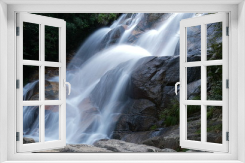 Fototapeta Naklejka Na Ścianę Okno 3D - 妹背の滝