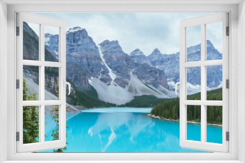 Fototapeta Naklejka Na Ścianę Okno 3D - Maligne lake
