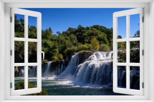 Fototapeta Naklejka Na Ścianę Okno 3D - Krka Wasserfälle