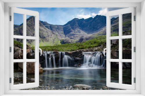 Fototapeta Naklejka Na Ścianę Okno 3D - Fairy Pools in den Highlands Schottlands