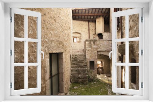 Fototapeta Naklejka Na Ścianę Okno 3D - borgo di paese in Italia