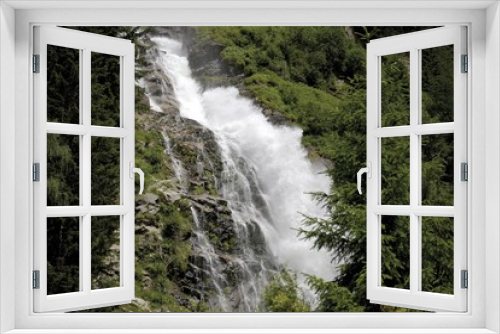 Fototapeta Naklejka Na Ścianę Okno 3D - Stuibenfall Waterfalls near Umhausen, Oetztal, Tyrol, Austria, Europe