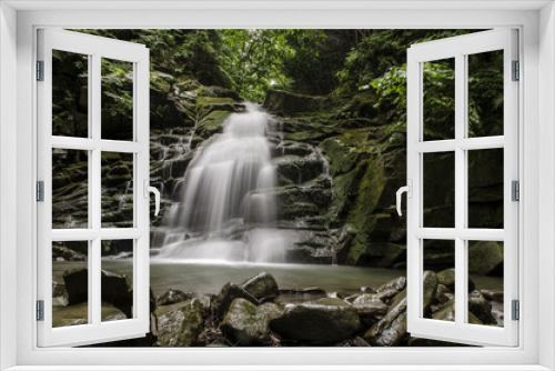 Fototapeta Naklejka Na Ścianę Okno 3D - wodospad, rzeka, woda 