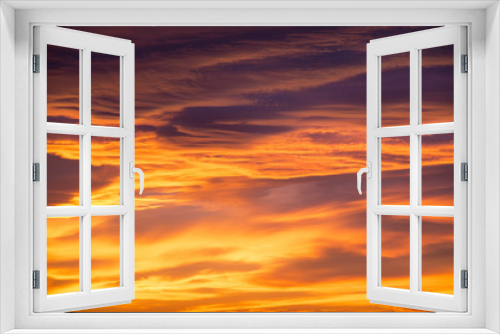 Fototapeta Naklejka Na Ścianę Okno 3D - Burning Sunset