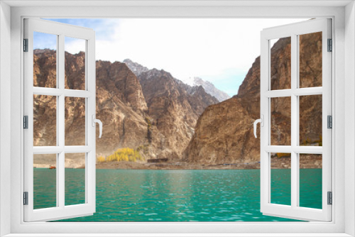 Fototapeta Naklejka Na Ścianę Okno 3D - Attabad Lake, Pakistan 