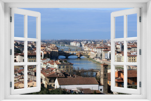 Fototapeta Naklejka Na Ścianę Okno 3D - Firenza vista da Piazzale Michelangelo
