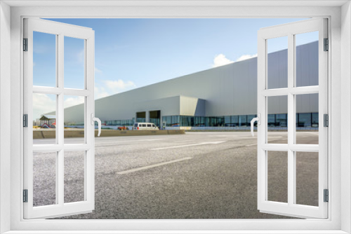 Fototapeta Naklejka Na Ścianę Okno 3D - Factory building warehouse