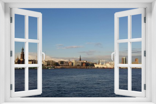 Fototapeta Naklejka Na Ścianę Okno 3D - Skyline von Hamburg