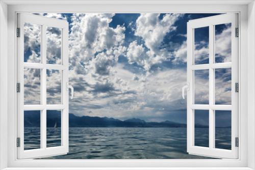Fototapeta Naklejka Na Ścianę Okno 3D - Stunning views of the blue sea and sky