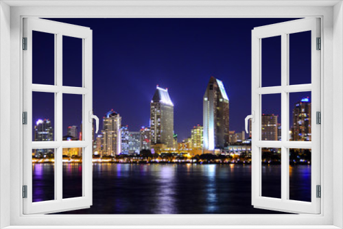 Fototapeta Naklejka Na Ścianę Okno 3D - San Diego Skyline
