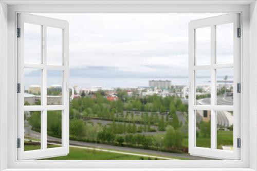 Fototapeta Naklejka Na Ścianę Okno 3D - Aerial image of Reykjavik, Iceland