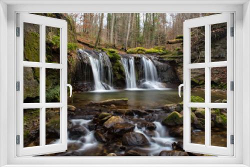 Fototapeta Naklejka Na Ścianę Okno 3D - Wasserfall am Wehrenbach