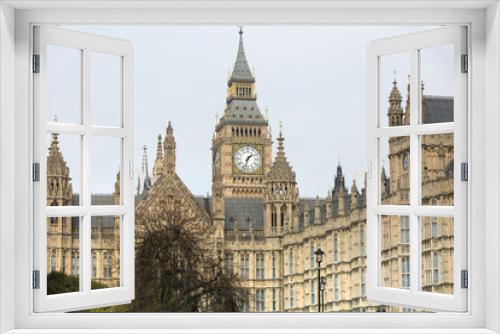 Fototapeta Naklejka Na Ścianę Okno 3D - Big Ben and Houses Parliament. London, UK