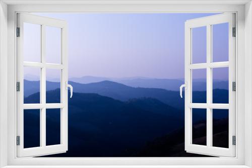 Fototapeta Naklejka Na Ścianę Okno 3D - tramonto autunnale appennino