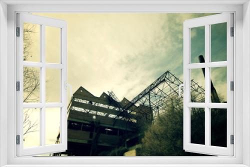 Fototapeta Naklejka Na Ścianę Okno 3D - Industrial ruin
