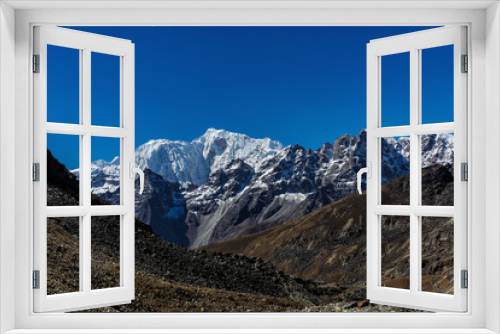 Fototapeta Naklejka Na Ścianę Okno 3D - Snowy mountains of the Himalayas