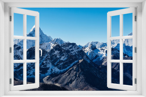 Fototapeta Naklejka Na Ścianę Okno 3D - Snowy mountains of the Himalayas