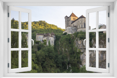 View of Saint-Cirq-Lapopie, one of the most beautiful villages in France