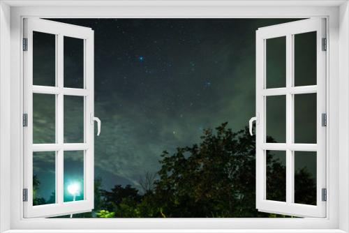 Fototapeta Naklejka Na Ścianę Okno 3D - Start and Night Sky