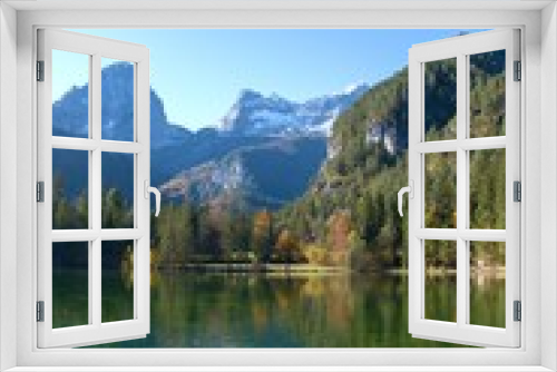 Fototapeta Naklejka Na Ścianę Okno 3D - reflection of Grosser Priel mountain