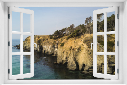 Fototapeta Naklejka Na Ścianę Okno 3D - California cliffs 