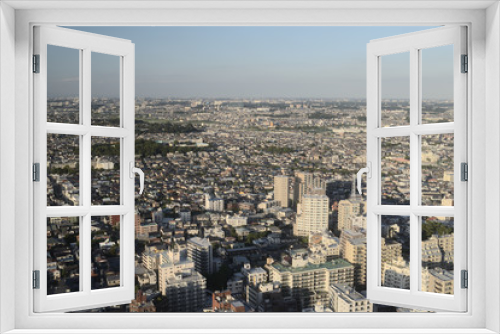 Fototapeta Naklejka Na Ścianę Okno 3D - 上空からの風景