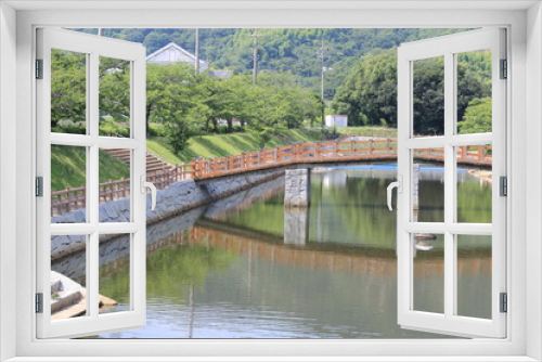 Fototapeta Naklejka Na Ścianę Okno 3D - 日本の公園