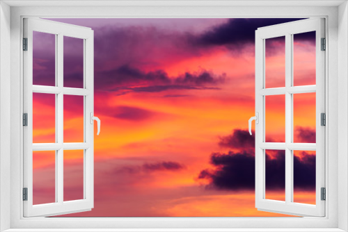 Fototapeta Naklejka Na Ścianę Okno 3D - Sunset Clouds