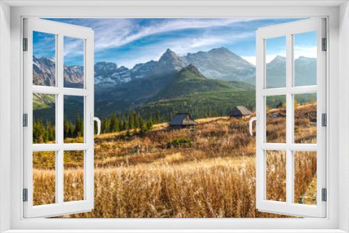 Fototapeta Naklejka Na Ścianę Okno 3D - Hala Gąsienicowa w Tatrach, pora roku - jesień