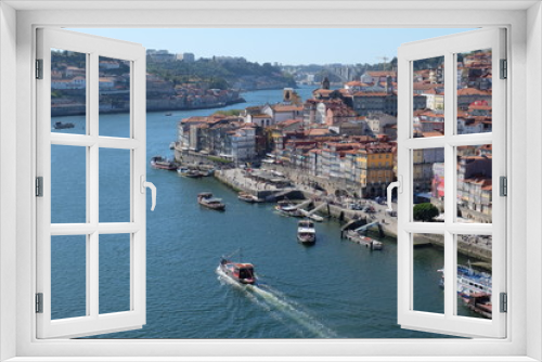 Fototapeta Naklejka Na Ścianę Okno 3D - porto river view2