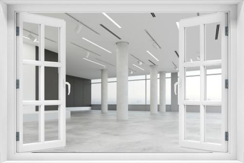 Fototapeta Naklejka Na Ścianę Okno 3D - Leere Bürofläche in Loft