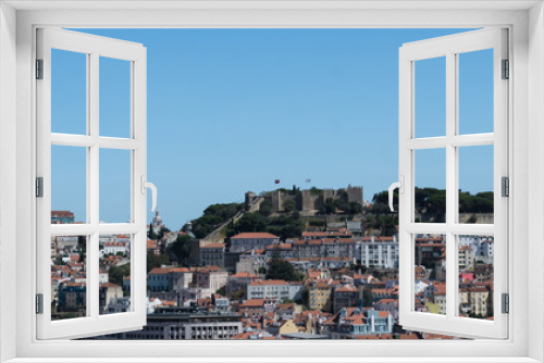 Fototapeta Naklejka Na Ścianę Okno 3D - Aerial view of Lisbon, Portugal.