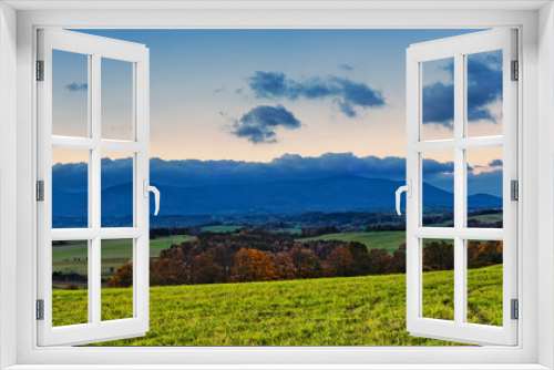 Fototapeta Naklejka Na Ścianę Okno 3D - Panoramic views of the countryside