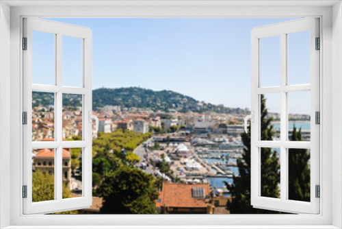 Fototapeta Naklejka Na Ścianę Okno 3D - Wide panoramic image overlooking Cannes