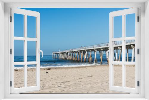 Fototapeta Naklejka Na Ścianę Okno 3D - Hermosa Beach Pier