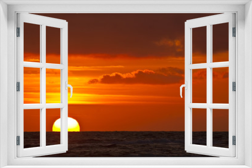 Fototapeta Naklejka Na Ścianę Okno 3D - Sonnenuntergang an der Nordsee