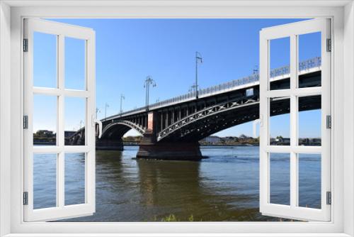 Fototapeta Naklejka Na Ścianę Okno 3D - Theodor-Heuss-Brücke (Mainz)