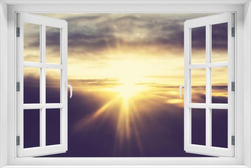 Fototapeta Naklejka Na Ścianę Okno 3D - Sunset
