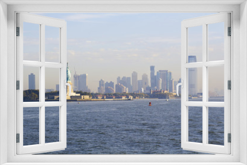 Fototapeta Naklejka Na Ścianę Okno 3D - City view. Liberty