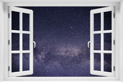 Fototapeta Naklejka Na Ścianę Okno 3D - Background of starry purple night sky with the Milky Way