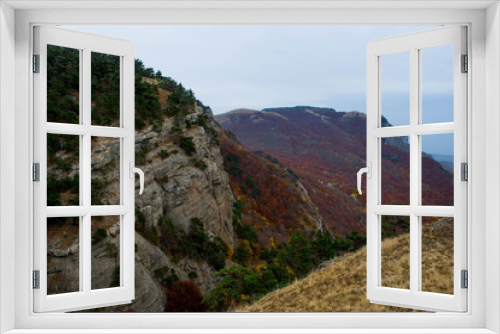 Fototapeta Naklejka Na Ścianę Okno 3D - Mountain landscape 8