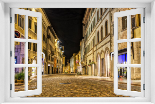 Fototapeta Naklejka Na Ścianę Okno 3D - strada medievale