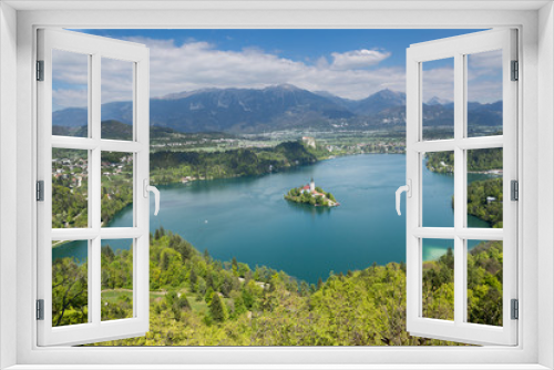 Fototapeta Naklejka Na Ścianę Okno 3D - Lake Bled