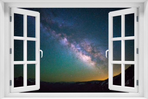 Fototapeta Naklejka Na Ścianę Okno 3D - Milky way over Yosemite national park