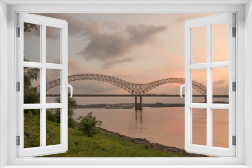 Fototapeta Naklejka Na Ścianę Okno 3D - Hernando Desoto Bridge