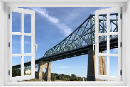 Fototapeta Naklejka Na Ścianę Okno 3D - Ponte Jacques Cartier a Montréal, Québec, Canada