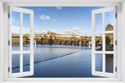 Fototapeta Naklejka Na Ścianę Okno 3D - Beautiful cityscape in Prague